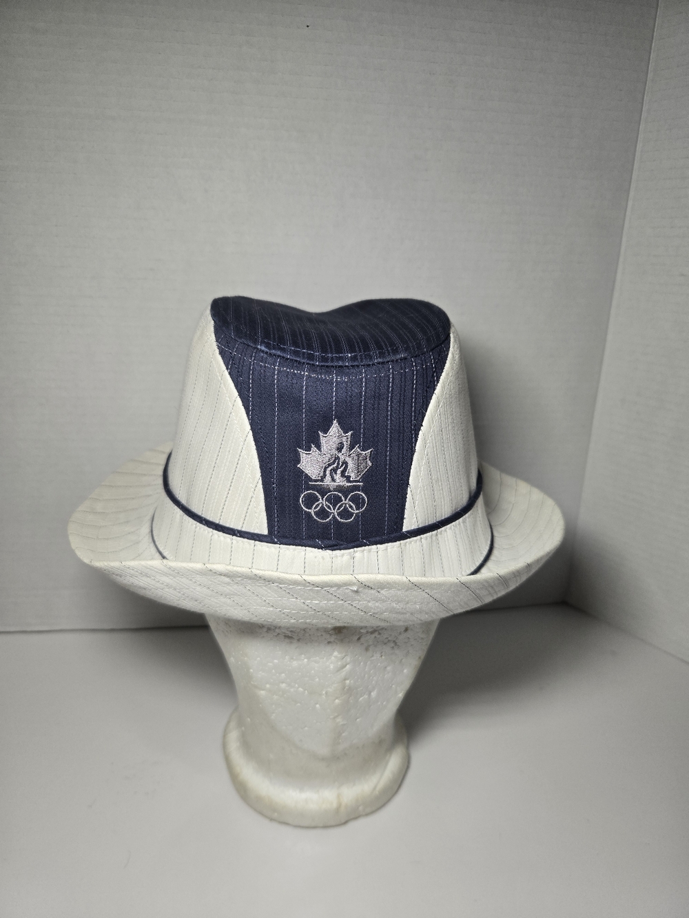 Canada Olympic Maple Leaf Fedora in Navy & White